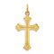Sterling Silver Gold Plated Cross Charm 57.6 X 31.8mm Jewerly